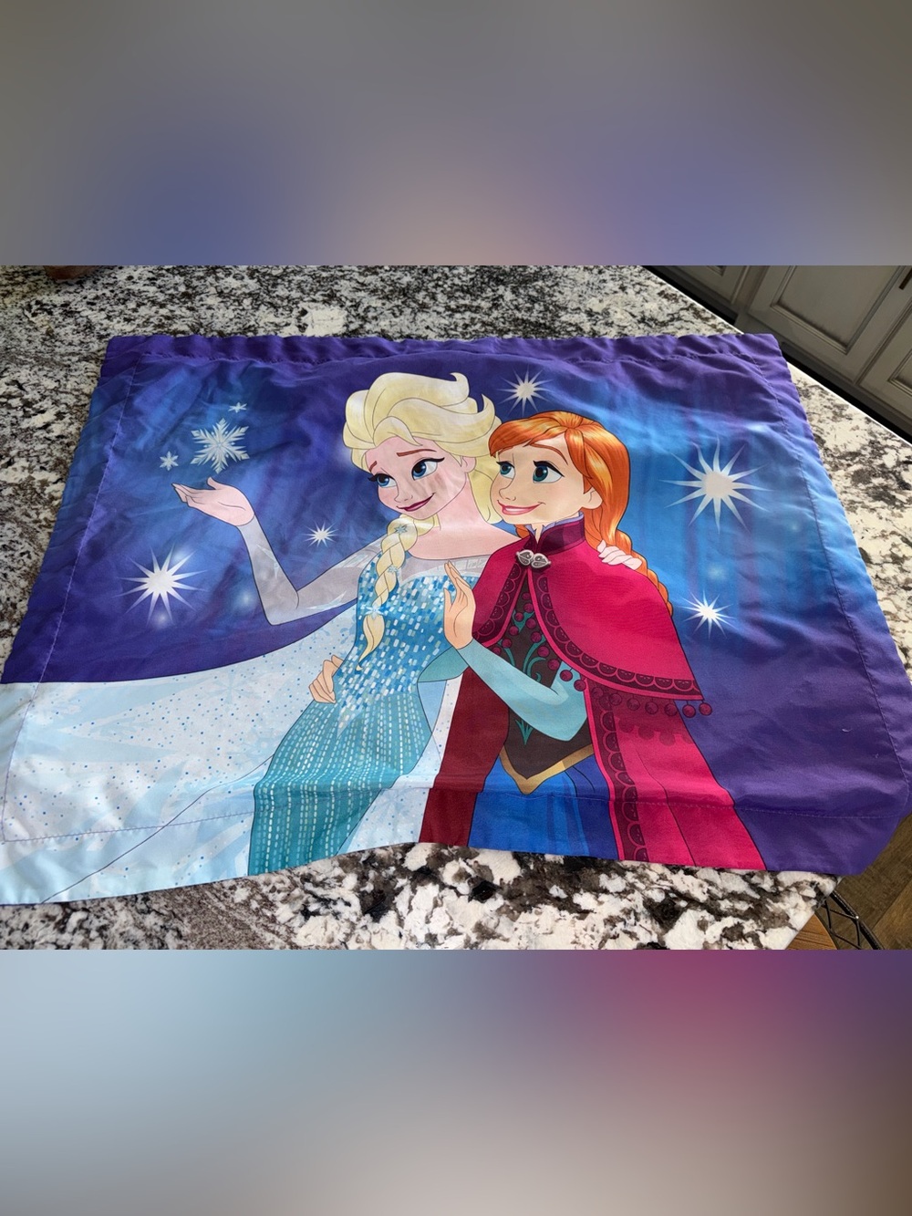 Frozen Anna & Elsa pillow case standard size